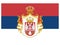 State Flag of Kingdom of Serbia year 1882-1918