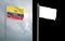 State flag of the Republic of Ecuador with alpha channel