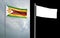 State flag of the Republic of Zimbabwe with alpha channel