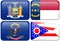 State Flags: New York, North Carolina, ND, Ohio