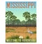 State of Mississippi travel poster or sticker