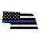 State of Nebraska Police Support Flag Illustration