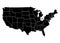 State Ohio on USA territory map. White background. Vector illustration