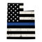 State of Utah Police Support Flag Illustration