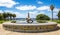 State War memorial, Flame of Remembrance and Pool of Reflection in Kings Park, Perth, Australia