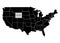 State Wyoming on USA territory map. White background. Vector illustration