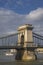 Static shot of the Chain Bridge in Budapest