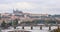 Static view on Prague Castle from Vysehrad