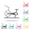 Stationary bicycle, Exercise Bike. Element of sport multi colored icon for mobile concept and web apps. Icon for website design an