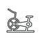 Stationary bicycle, Exercise Bike icon. Element of Sport for mobile concept and web apps icon. Outline, thin line icon for website