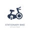 Stationary bike icon. Trendy flat vector Stationary bike icon on