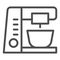 Stationary mixer line icon. Appliance vector illustration isolated on white. Electric mixer outline style design