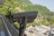 Stationary panoramic binoculars in the mountains of Abkhazia