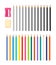 Stationery Illustration with Icons Various Pencils