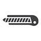 Stationery Knife glyph icon, build and repair