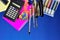 Stationery is popular for school and office. Consumables used for correspondence and processing of paper documents: Calculator,