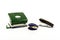 Stationery - punch, stapler and anti-stapler on white background