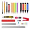 Stationery Realistic Set