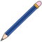 Stationery wooden pencil. doodle icon image