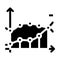 Statistical data analysis glyph icon vector illustration