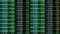 Statistical graph with changing digital data in tables. Animation. Changing digital data in business tables for analysis