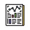 statistical report color icon vector illustration