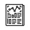 statistical report line icon vector illustration