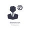 statistician icon. isolated statistician icon vector illustration from professions collection. editable sing symbol can be use for