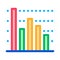 Statistician Infographic Icon Thin Line Vector