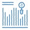 Statistician Market Research doodle icon hand drawn illustration