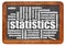 Statistics and data word cloud