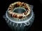 Stator with winding of an electrical motor