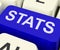 Stats Key Shows Statistics Report Or Analysis