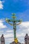 Statuary of St. Cross - Calvary - in Charles bridge, Prague