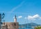 statue above the port of Alghero