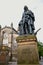 Statue of Adam Smith in Edinburgh Scotland who is the founder of classical free market economic theory.