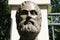 Statue of the ancient Greek dramatist Euripides