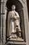 Statue of Andrea Orgagna at the courtyard of the Uffizi Gallery in Florence