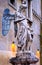 Statue of angel with metal wings, Castel Sant`Angelo, Rome, Italy