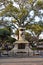 Statue of Antonio Jose de Sucre, the first Bolivian president, in Plaza 25 de Mayo, a UNESCO World Heritage Site in Sucre, Bolivia