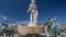 Statue of Apollo in center of fountain, sightseeing tour to Nice, sculpture art