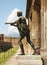 Statue Of Apollo In The Ruins Of Pompei