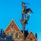 Statue of Archangel Michael in Ghent, Belgium