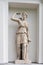 Statue of Artemis in the niche of the Kitchen Corps of the Elagin Island Palace and Park Complex in St. Petersburg