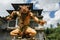 Statue of Balinese demon made for Ogoh-ogoh parade (Balinese New