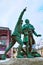 The statue of Balmat and Paccard, Chamonix, France