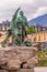 Statue of Balmat and Paccard, Chamonix, France