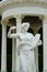 A statue of a beautiful angel in a roman garden of The Phaya Thai Palace,Bangkok,Thailand