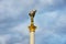 Statue of Berehynia on the Independence Monument, Maidan Nezalezhnosti, Kiev, Ukraine