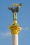 Statue of Berehynia on the top of Independence Monument